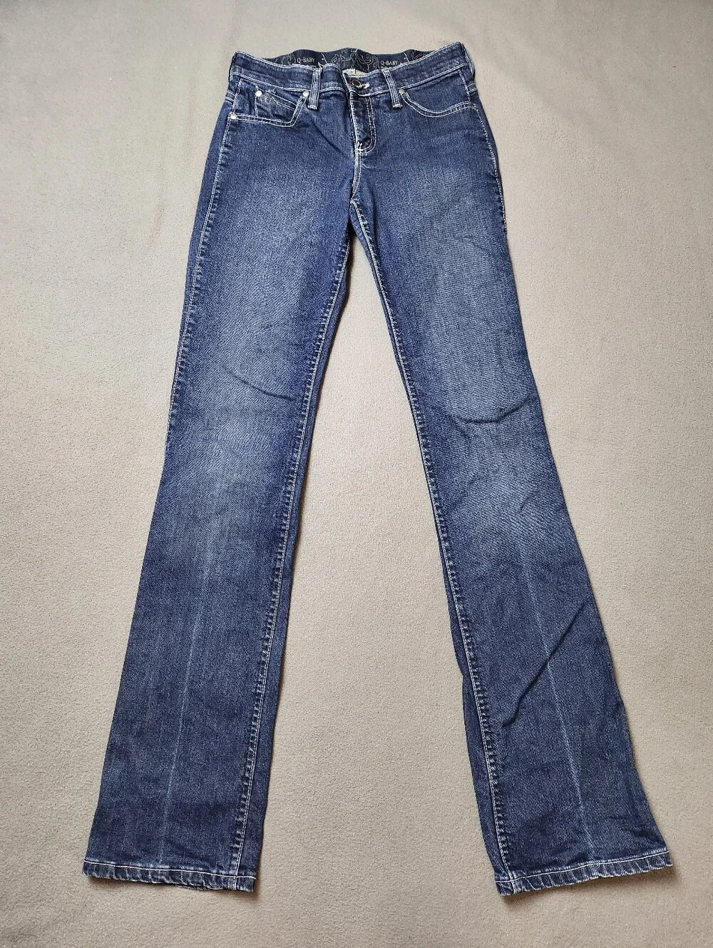 Wrangler Ultimate Riding Q-Baby Mid Rise Jeans Bootcut - Picture 1 of 14